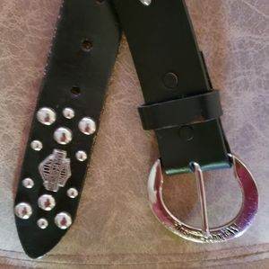 Harley Davidson leather belt, 37" long